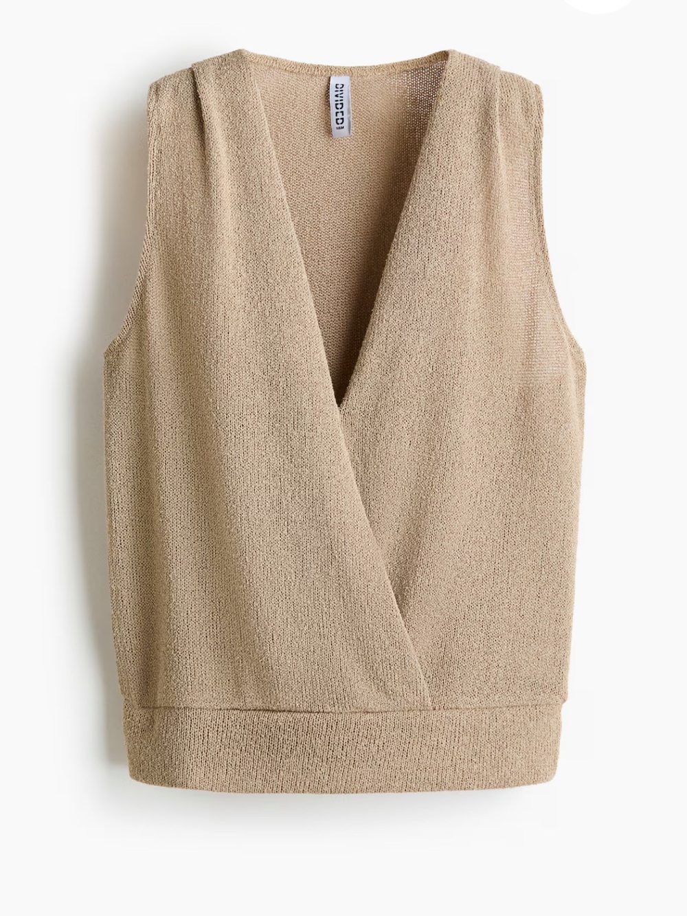 H&M wrap knit tank, size S